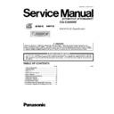 Panasonic CQ-C3453W Service Manual