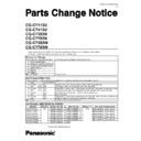 cq-c7113u, cq-c7413u, cq-c7303n, cq-c7703n, cq-c7303w, cq-c7703w service manual parts change notice