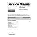 Panasonic CQ-C7353W Service Manual