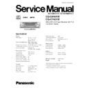 Panasonic CQ-C8401W, CQ-C7401W Service Manual