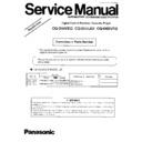 Panasonic CQ-D50VEG, CQ-D55LEE, CQ-D55VEG Service Manual