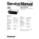 Panasonic CQ-DFX777EW Service Manual
