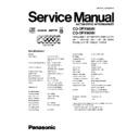 Panasonic CQ-DFX983, CQ-DFX903N Service Manual