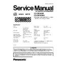 Panasonic CQ-DP383W, CQ-DP383WJ Service Manual