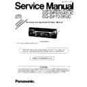 Panasonic CQ-DP620AEUC, CQ-DP720EUC (serv.man2) Service Manual Supplement