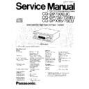 Panasonic CQ-DP730EUC, CQ-DP738EU, CQ-DP728EU, CQ-DPX85EU, CQ-DPX75EU Service Manual