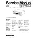Panasonic CQ-DP745EUC Service Manual