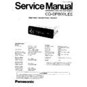 Panasonic CQ-DP800LEE Service Manual