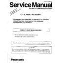 Panasonic CQ-DP850EUC, CQ-875EUC, CQ-875EW, CQ-DP940EUC, CQ-DP965EUC, CQ-DP975EUC, CQ-DP975EW, CQ-DPG500EUC, CQ-DPG550 Service Manual Supplement