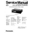 Panasonic CQ-DPG550EUC, CQ-DPG500EUC Service Manual