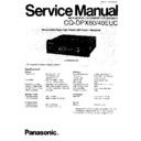 Panasonic CQ-DPX60, CQ-DPX40EUC Service Manual