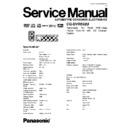 Panasonic CQ-DVR592U Service Manual