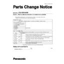 Panasonic CQ-DX100W (serv.man3) Service Manual Parts change notice