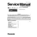 Panasonic CQ-DX200W Service Manual