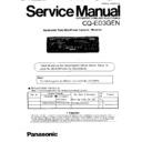 Panasonic CQ-E03GEN Service Manual Parts change notice