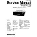 Panasonic CQ-E11EUCS Service Manual