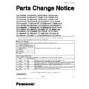 Panasonic CQ-EA10, CQ-EB6260, CQ-EF, CQ-EH, CQ-EM1910, CQ-EN, CQ-ES8060, CQ-ET, CQ-JM, CX-CB, CX-CF, CX-CM, CX-CS, CY-DG7910, CY-DJ7160 Service Manual Parts change notice