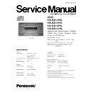 Panasonic CQ-EA1370L, CQ-EA1372L, CQ-EA1373L, CQ-EA1374L Service Manual