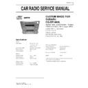 Panasonic CQ-EF1460L Service Manual
