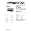 Panasonic CQ-EF8560X Service Manual