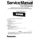 Panasonic CQ-FX35GLEN Service Manual