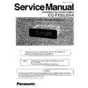 Panasonic CQ-FX35LENA Service Manual