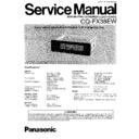 Panasonic CQ-FX38EW Service Manual