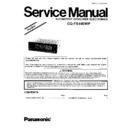 Panasonic CQ-FX44EWP Service Manual Simplified