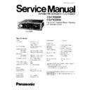 Panasonic CQ-FX620W, CQ-FX220W Service Manual