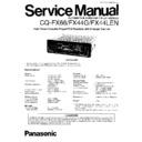 Panasonic CQ-FX66LEN, CQ-FX44GLEN, CQ-FX44LEN Service Manual