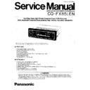 Panasonic CQ-FX85LEN Service Manual