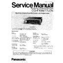 Panasonic CQ-FX88, CQ-FX77LEN Service Manual