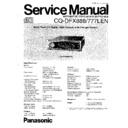 Panasonic CQ-FX888LEN, CQ-FX777LEN Service Manual