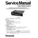 Panasonic CQ-FX95LEN, CQ-FX75LEN Service Manual