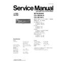 Panasonic CQ-JB0161A, CQ-JB1161L Service Manual
