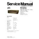 Panasonic CQ-JB6160L Service Manual