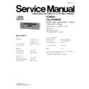Panasonic CQ-JH4480K Service Manual