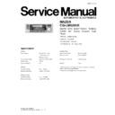 Panasonic CQ-LM8280K Service Manual