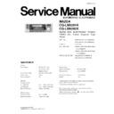 Panasonic CQ-LM8281K, CQ-LM8282K Service Manual