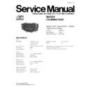 Panasonic CQ-MM4570AK Service Manual