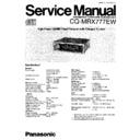 Panasonic CQ-MRX777EW Service Manual