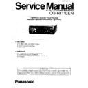 Panasonic CQ-R111LEN Service Manual