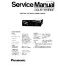 Panasonic CQ-R111SEUC Service Manual