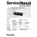 Panasonic CQ-R121SEUC Service Manual