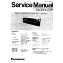 Panasonic CQ-R215EW Service Manual