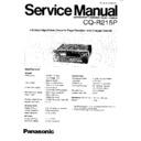 Panasonic CQ-R215P Service Manual