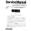 Panasonic CQ-R525EUC, CQ-R520EUC Service Manual Supplement