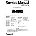 Panasonic CQ-R530EW Service Manual
