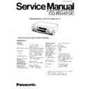 Panasonic CQ-R545EUC Service Manual