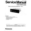 Panasonic CQ-R805LEE Service Manual